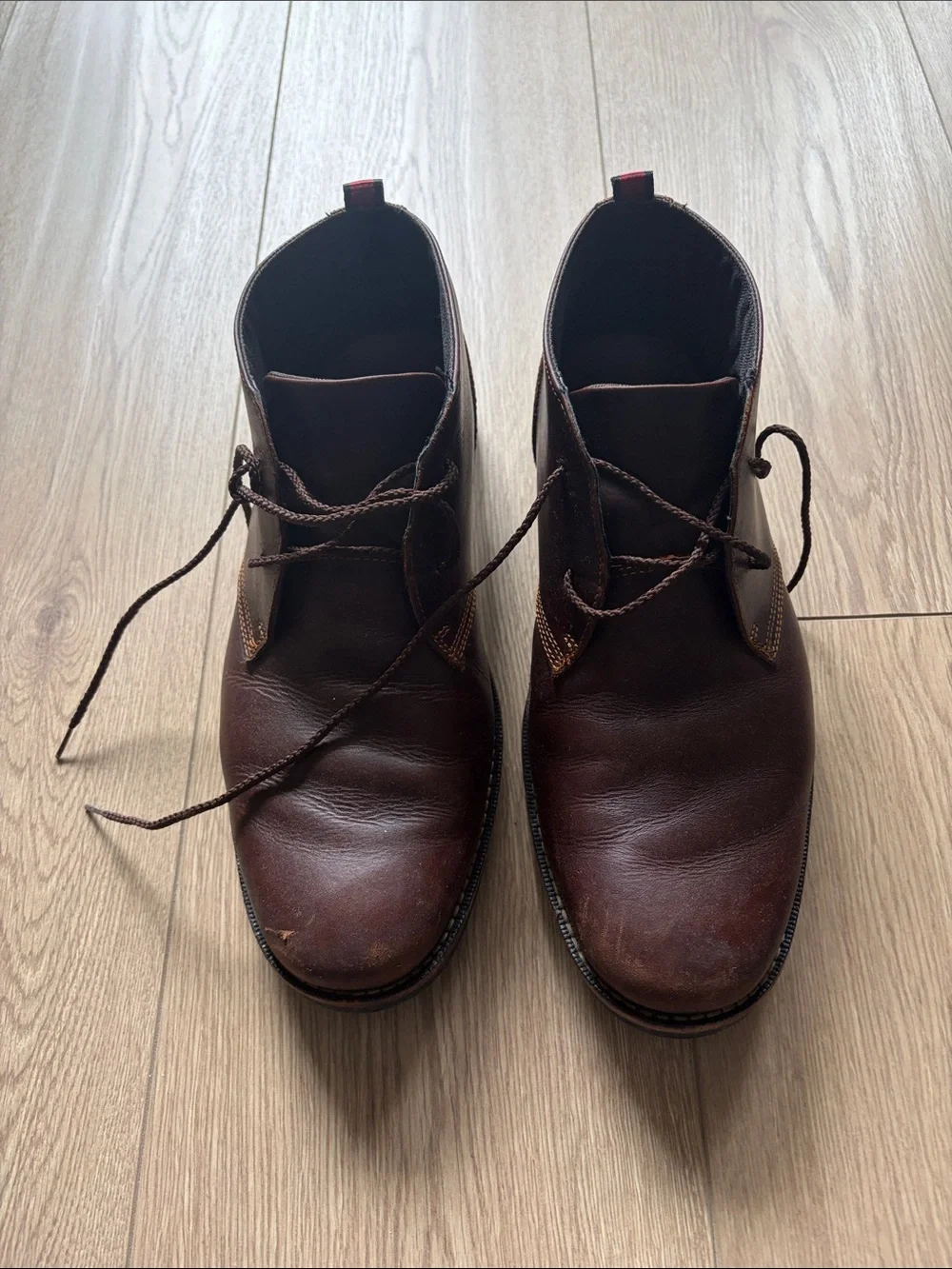 Timberland Men's Dark Brown Leather Chukka Boots